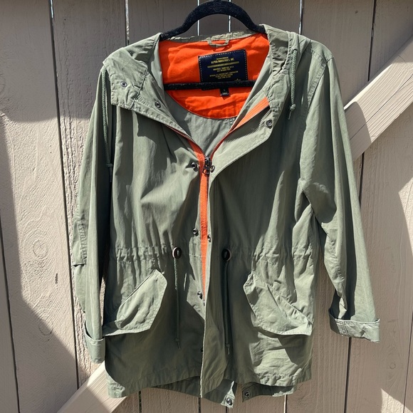 Urban Outfitters Alpha Industries Green Military Style Utility Jacket Coat - Picture 3 of 8